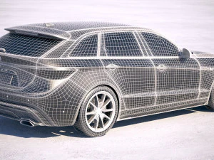Generic Wagon Estate 2019 3D Model