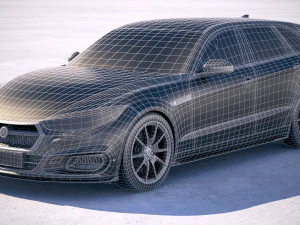 Generic Wagon Estate 2019 3D Model