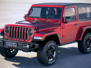 Jeep Wrangler Rubicon Softtop 2019 3D Model