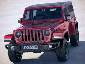 Jeep Wrangler Rubicon Softtop 2019 3D 모델