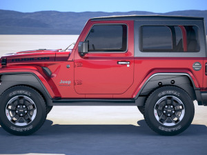 Jeep Wrangler Rubicon Softtop 2019 3D 모델