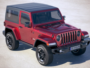 Jeep Wrangler Rubicon Softtop 2019 3D 모델
