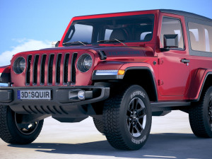 Jeep Wrangler Rubicon Softtop 2019 3D 모델