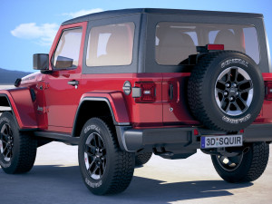 Jeep Wrangler Rubicon Softtop 2019 3D 모델