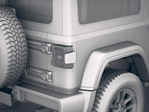 Jeep Wrangler Rubicon Softtop 2019 3D 모델