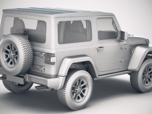 Jeep Wrangler Rubicon Softtop 2019 3D 모델