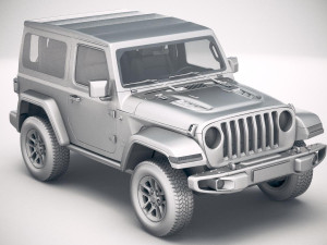 Jeep Wrangler Rubicon Softtop 2019 3D 모델