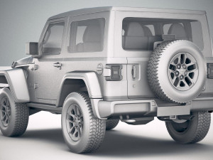 Jeep Wrangler Rubicon Softtop 2019 3D 모델