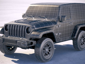 Jeep Wrangler Rubicon Softtop 2019 3D 모델