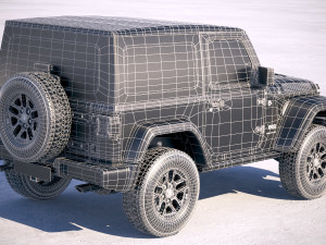Jeep Wrangler Rubicon Softtop 2019 3D 모델