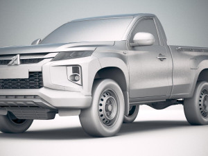 Mitsubishi L200 Regular Cab 2019 3D Model