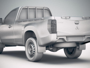 Mitsubishi L200 Regular Cab 2019 3D Model