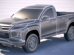Mitsubishi L200 Regular Cab 2019 3D Model