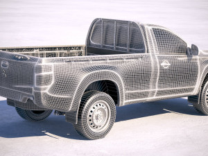 Mitsubishi L200 Regular Cab 2019 3D Model