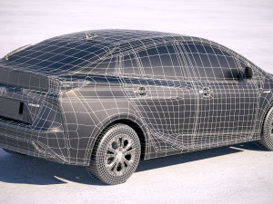 Toyota Prius 2019 3D 模型