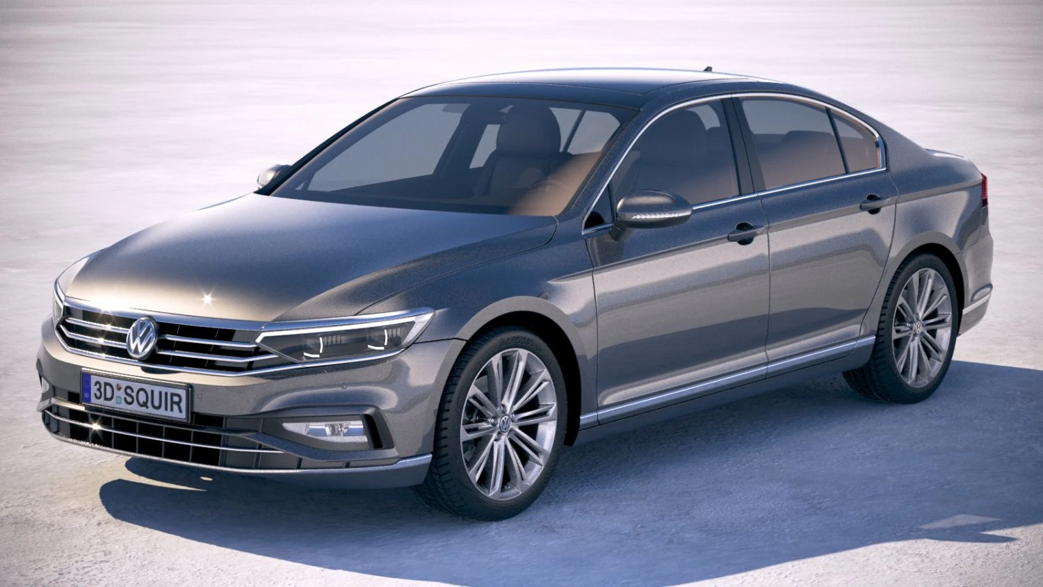 Volkswagen Passat 2020 3D Model .c4d .max .obj .3ds .fbx .stl .blend 