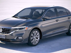 Volkswagen Passat 2020 USA Model 3D
