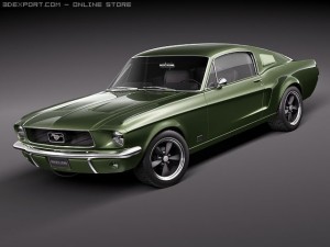Mustang 1967 Bullit 3D Model
