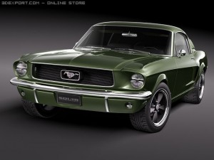 Mustang 1967 Bullit Modello 3D