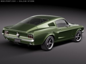 Mustang 1967 Bullit Modello 3D