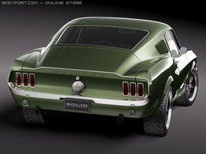 Mustang 1967 Bullit Modello 3D