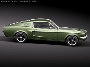 Mustang 1967 Bullit Modello 3D