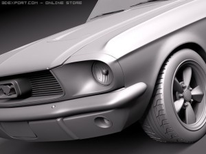 Mustang 1967 Bullit Modello 3D
