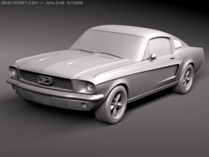 Mustang 1967 Bullit Modello 3D