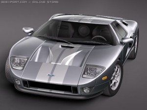 GT40 midpoly 3D-Modell