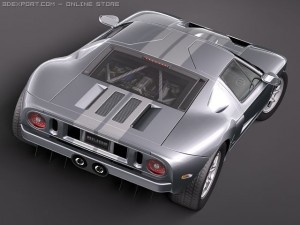 GT40 midpoly 3D-Modell