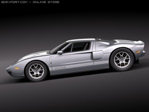 GT40 midpoly 3D-Modell