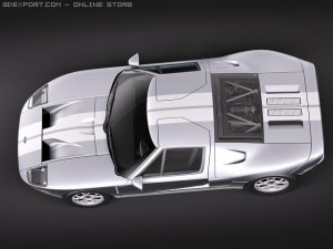 GT40 midpoly 3D-Modell