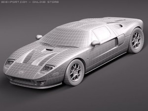 GT40 midpoly 3D-Modell