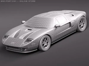 GT40 midpoly 3D Model