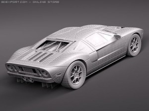 GT40 midpoly 3D-Modell