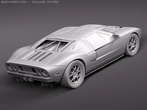 GT40 midpoly 3D Model