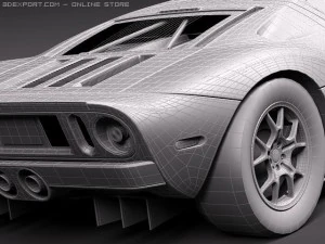 GT40 midpoly 3D Model