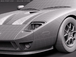 GT40 midpoly 3D Model