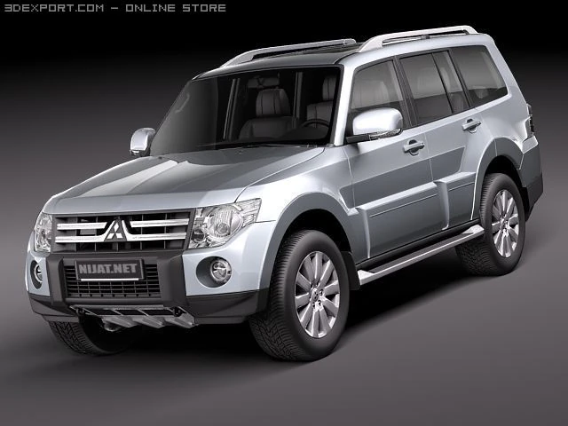 Mitsubishi Pajero 2010 3D Model .c4d .max .obj .3ds .fbx .stl .blend