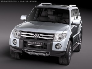 Mitsubishi Pajero 2010 3D 모델