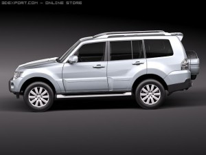 Mitsubishi Pajero 2010 3D 모델