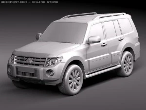 Mitsubishi Pajero 2010 3D Model
