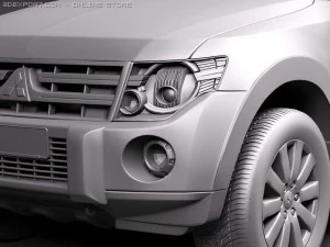 Mitsubishi Pajero 2010 3D Model