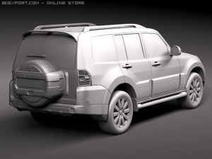 Mitsubishi Pajero 2010 3D 모델