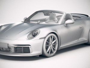 Porsche 911 Carrera 4S Cabrio 2019 3D मॉडल