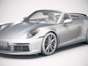 Porsche 911 Carrera 4S Cabrio 2019 3D Model