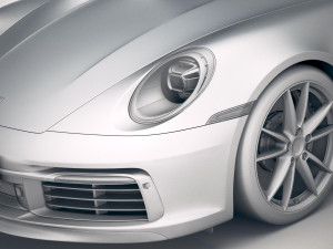 Porsche 911 Carrera 4S Cabrio 2019 3D मॉडल