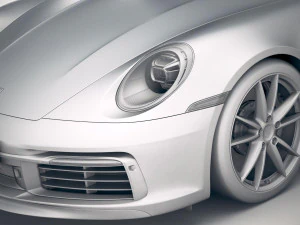 Porsche 911 Carrera 4S Cabrio 2019 3D Model