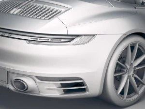 Porsche 911 Carrera 4S Cabrio 2019 3D Model