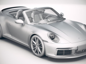 Porsche 911 Carrera 4S Cabrio 2019 3D मॉडल